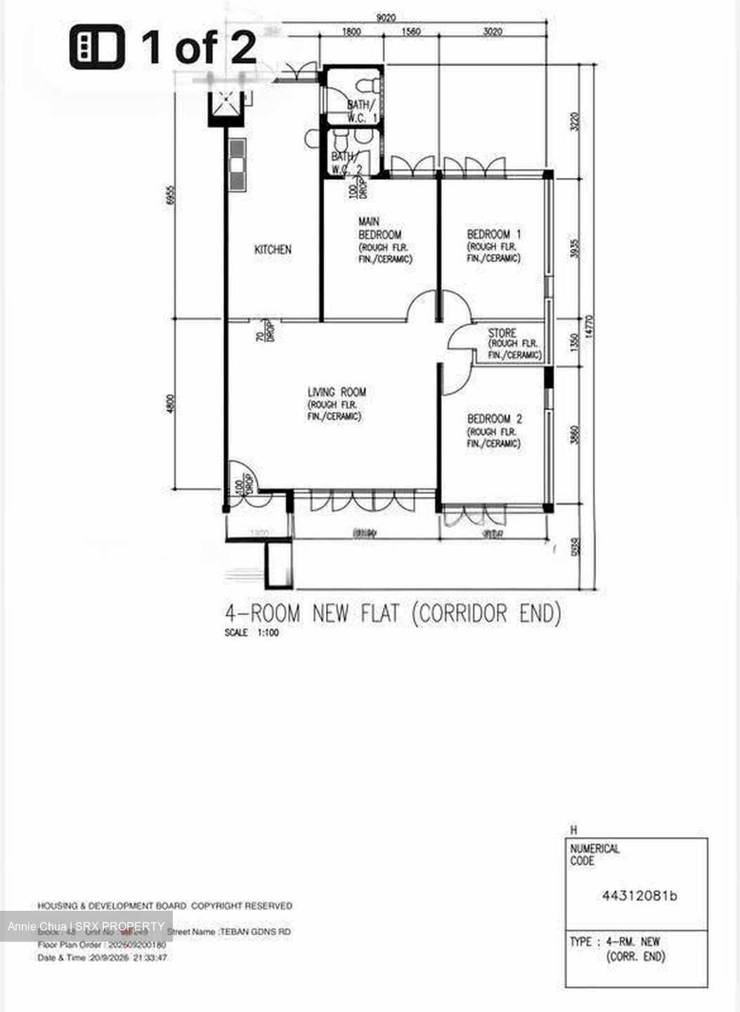Blk 48 Teban Gardens Road (Jurong East), HDB 4 Rooms #621922081